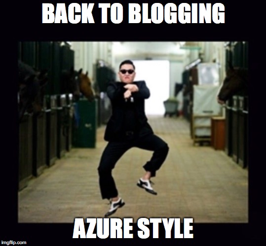Blogging Azure Style